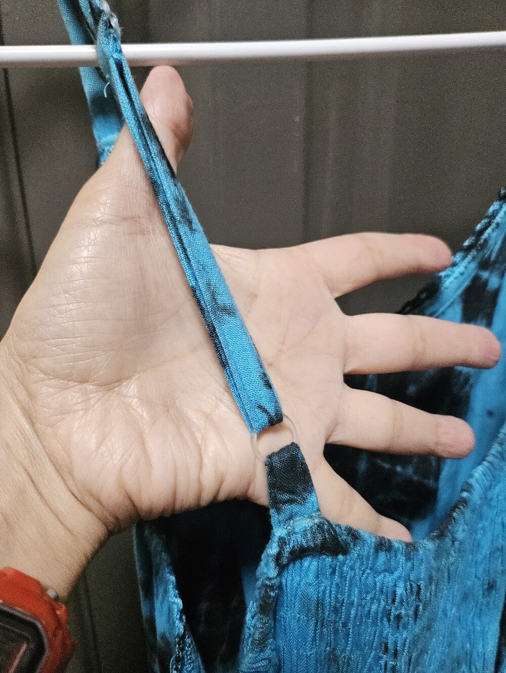 Advance Apparels Blue and Black Tie-Dye Maxi Dress - Picture 10 of 10